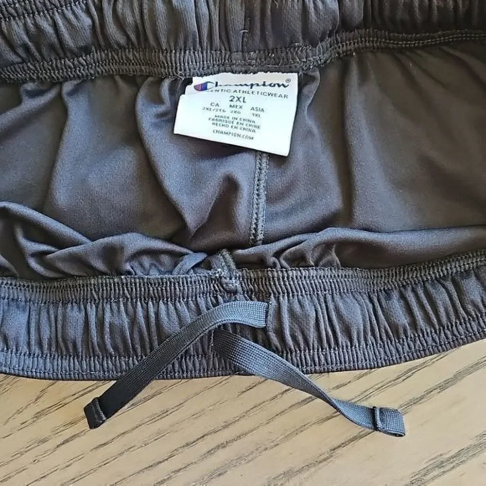 Champion Black Drawstring Waist Athletic‎ Shorts Sz 2XL